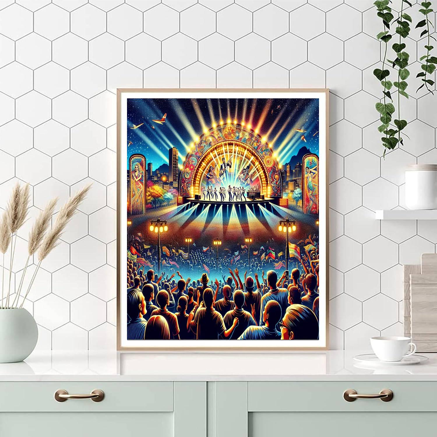 Rock In Rio - Rio De Janeiro Painting Number Kit