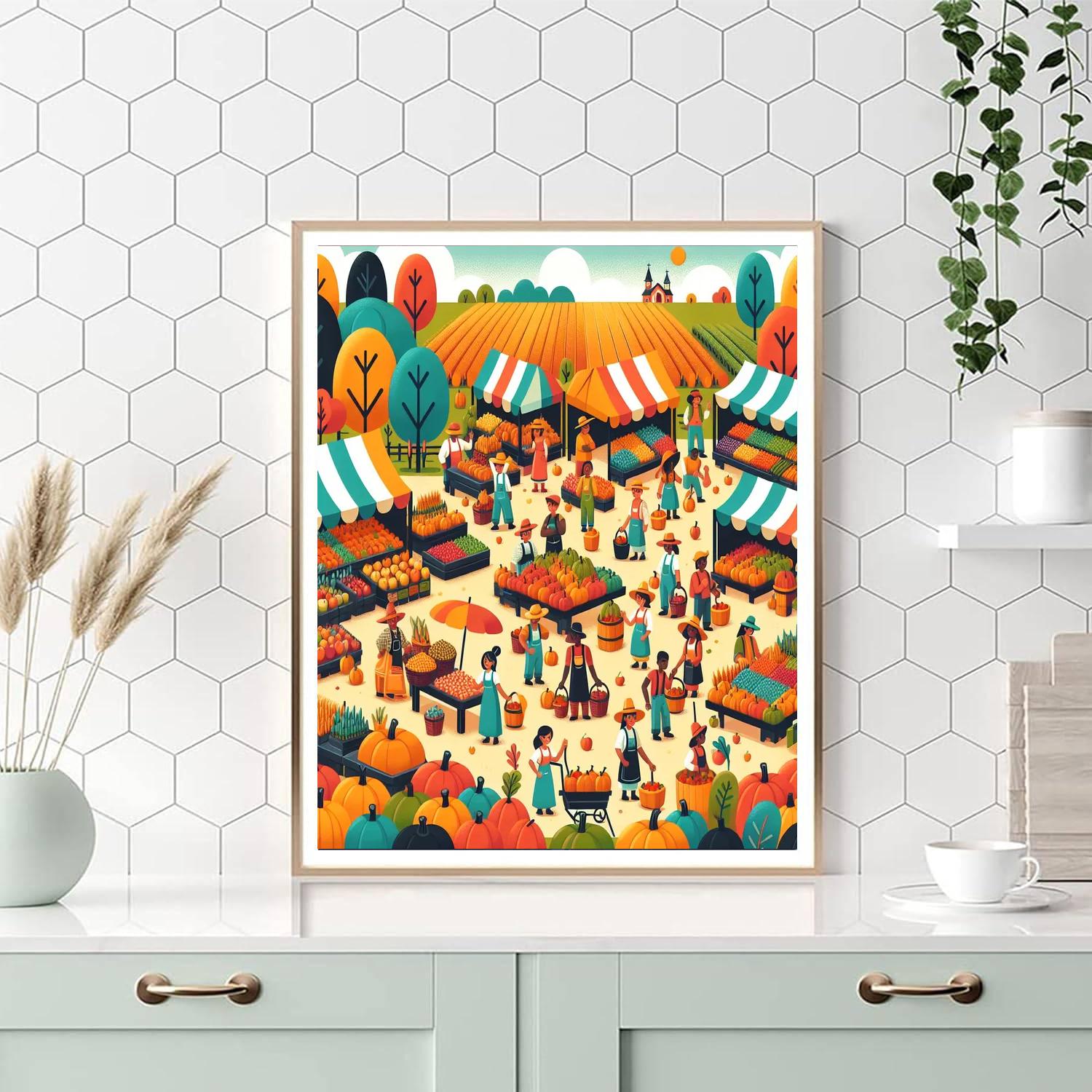 Harvest Festival Fun Paint By Numbers Art
