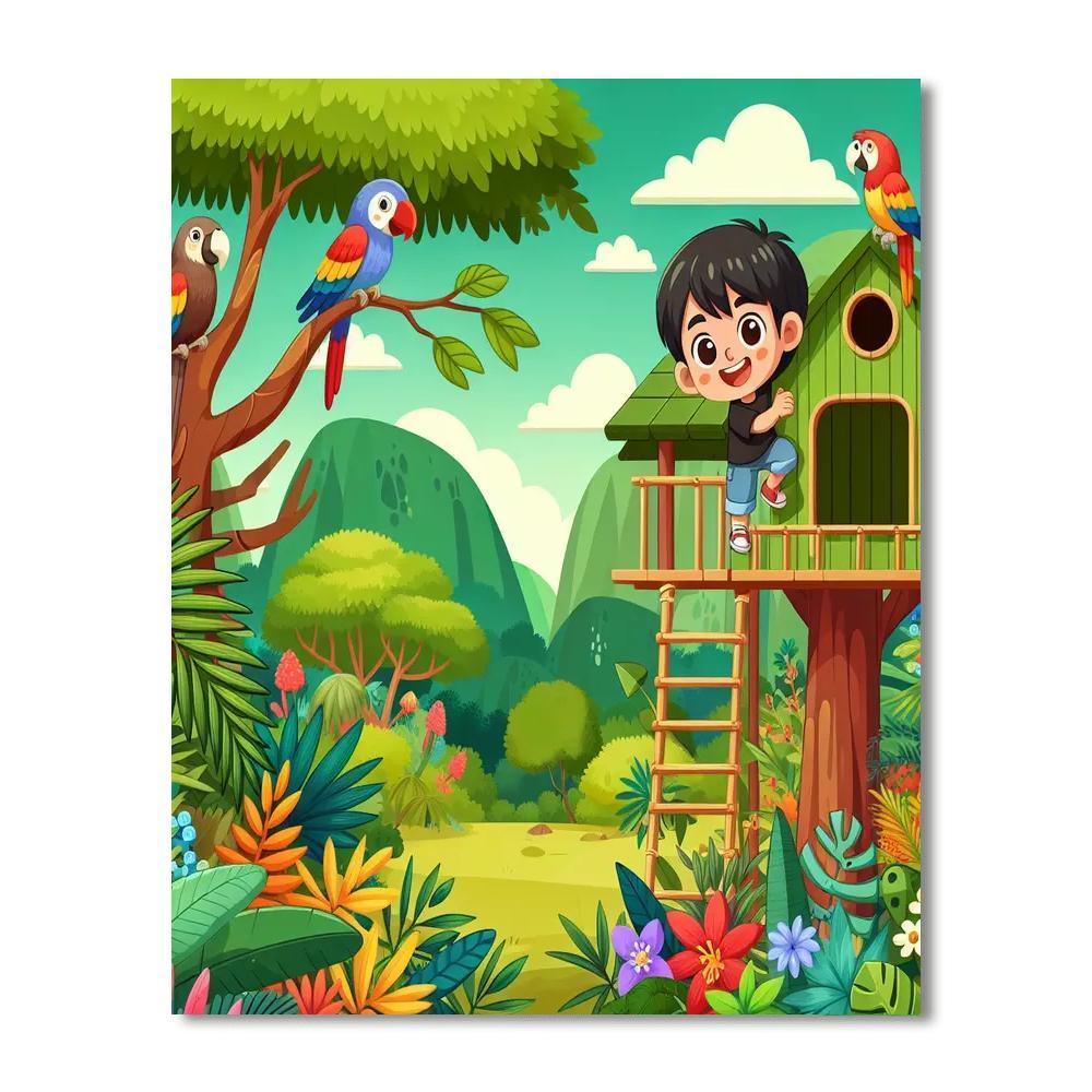 Jungle Canopy Clubhouse Paint By Numbers Kits