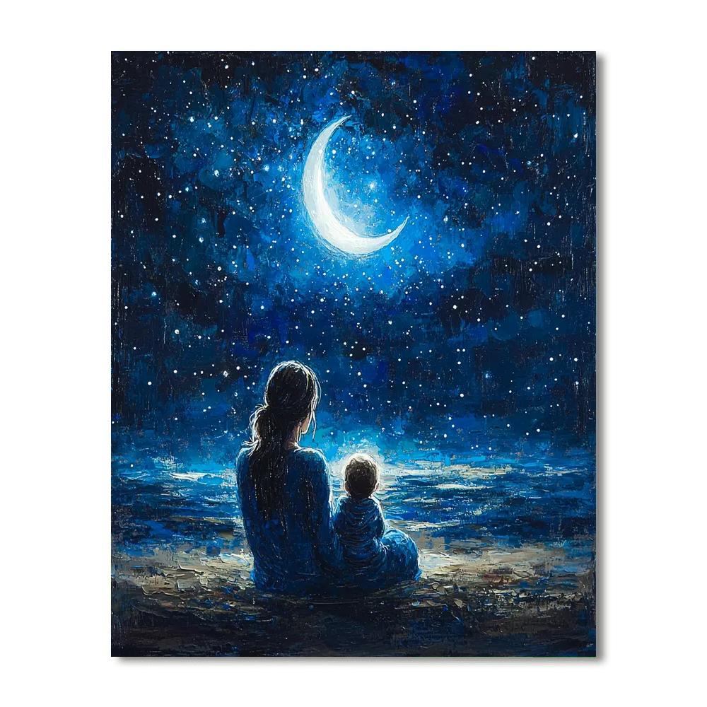 Crescent Moon Lullabies Paint By Number