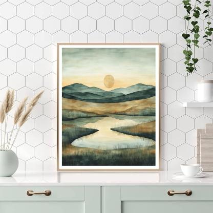 Nandalal Bose Inspired Serenity In Silence  Painting Number Kit