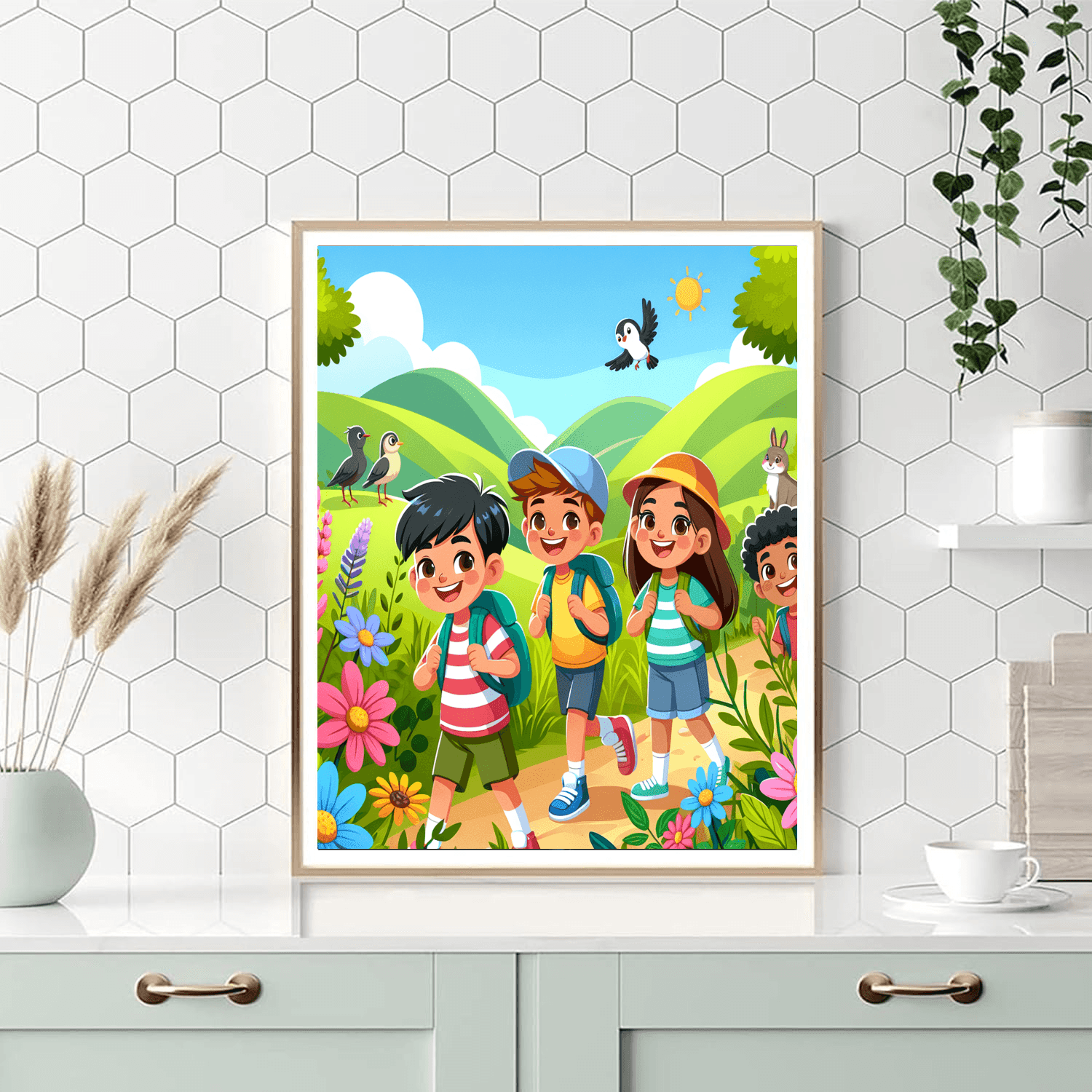 Incredible Nature Walks Number Painting