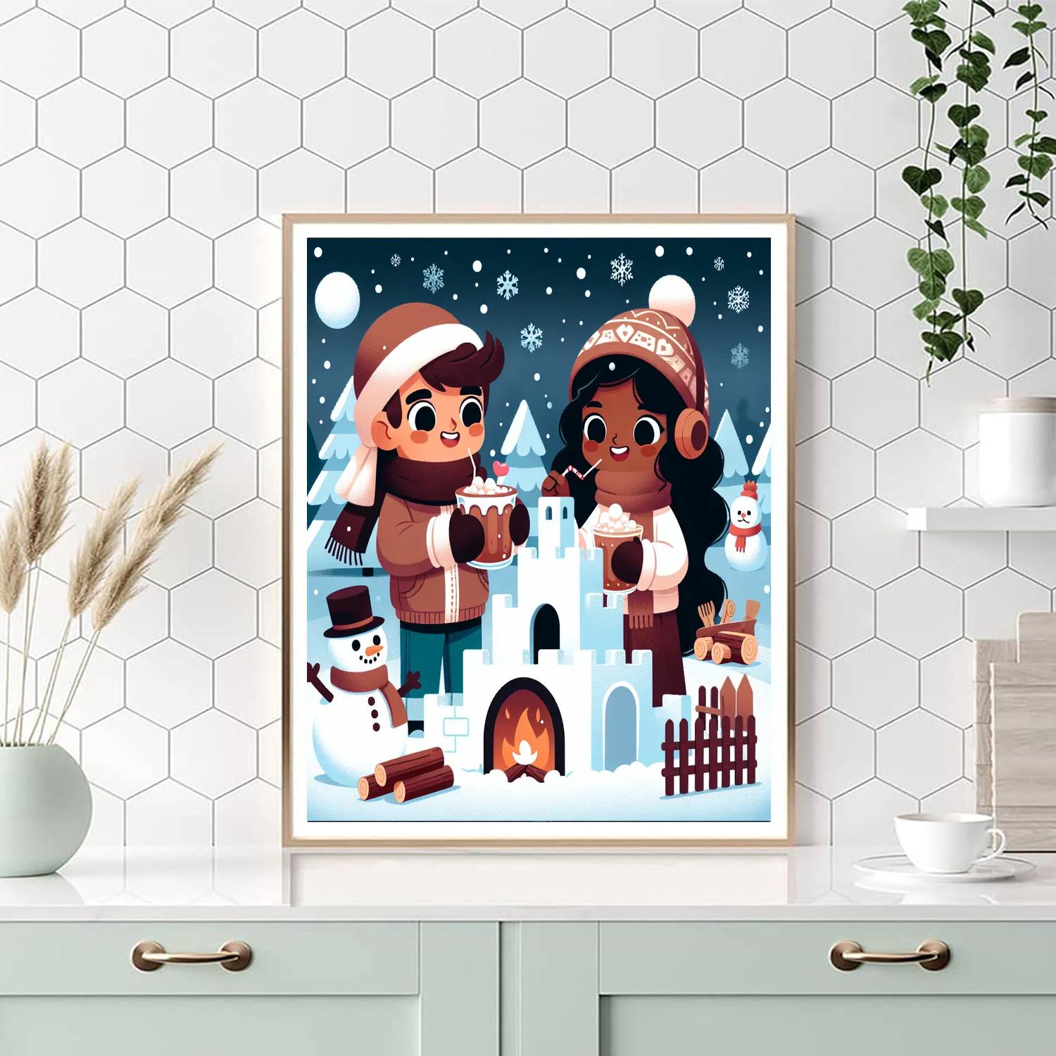 Whimsical Winter Retreat Paint By Number
