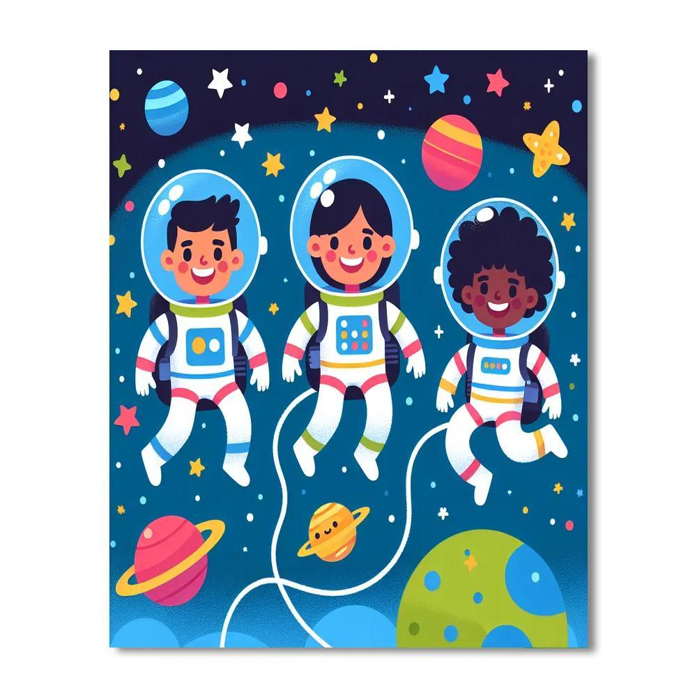 Joyful Space Journey Paint By Numbers Kits