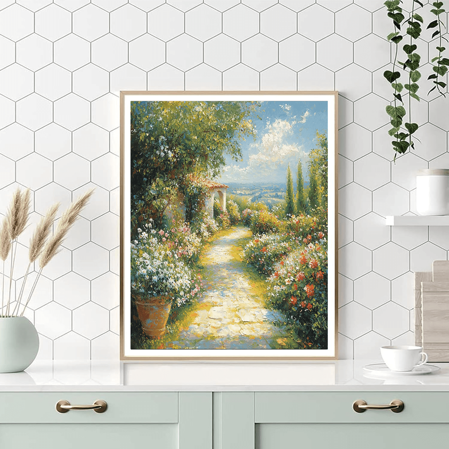 John Constable Inspired Vibrant Pathway  Paint By Numbers Kits