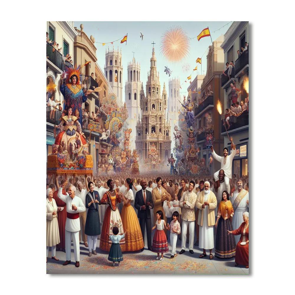 Valencia Las Fallas - Spain Paint By Numbers