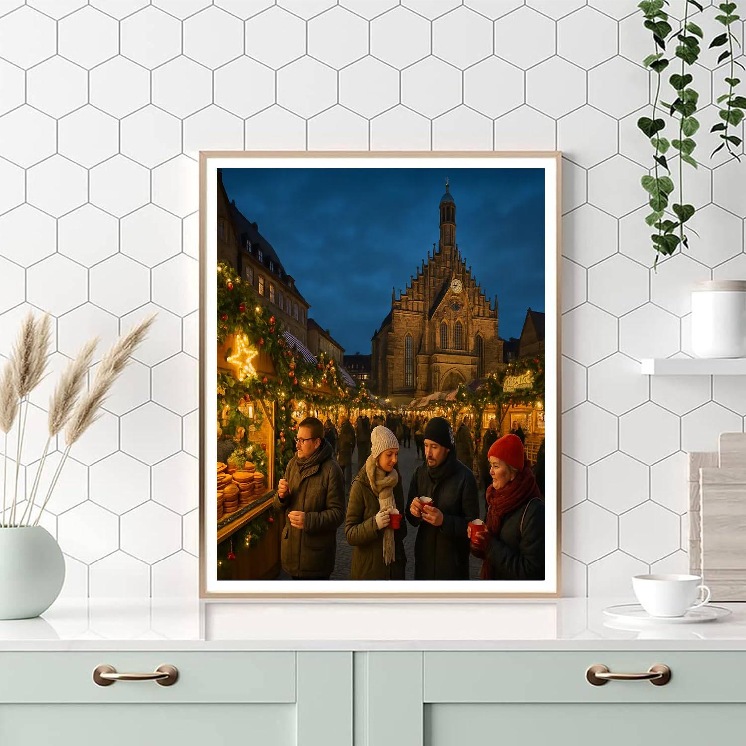 Nuremberg Christkindlesmarkt - Germany Painting Number Kit