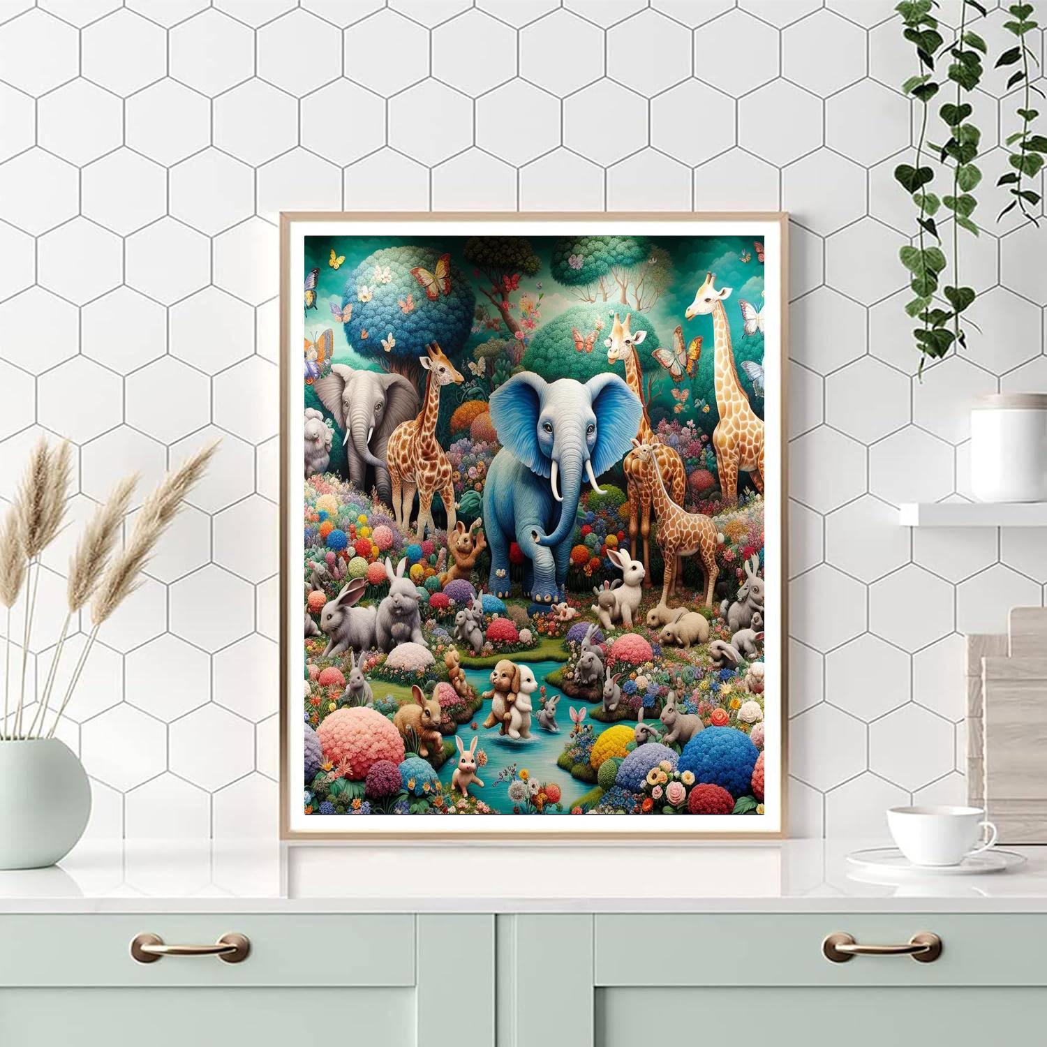 Vibrant Animal Friends Paint By Number