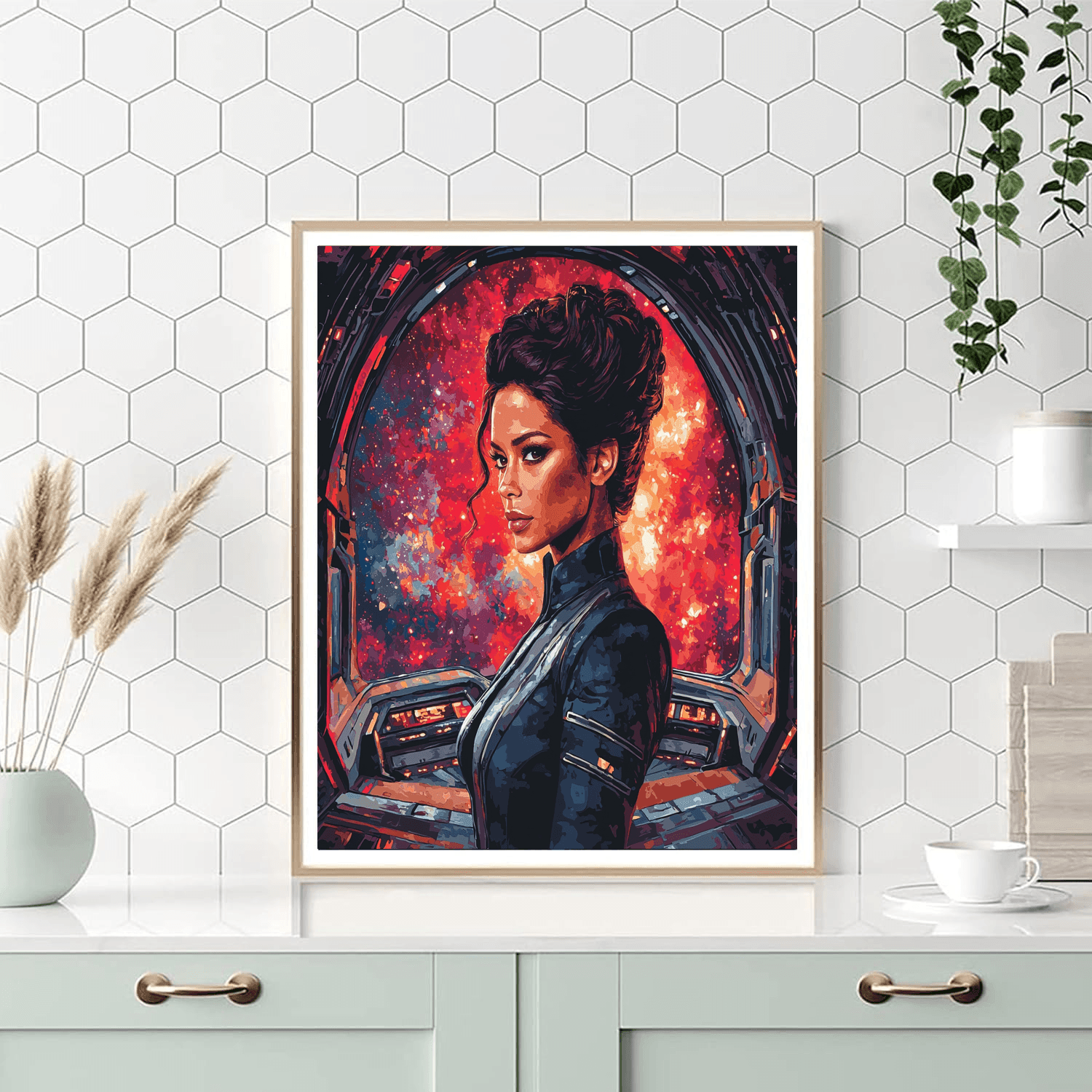 Zoe Saldana: Navigating Universes As A Starfleet Lieutenant Paint By Numbers Kits