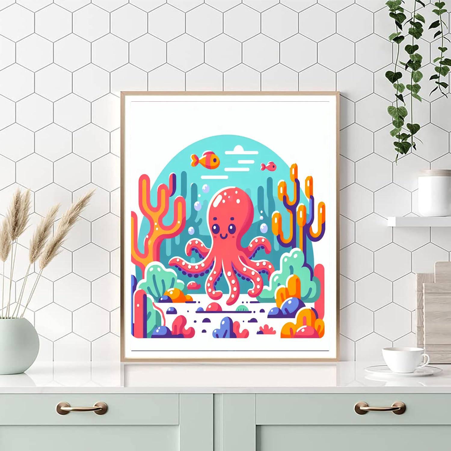 Underwater Explorer's Journey Numbered Painting Kits