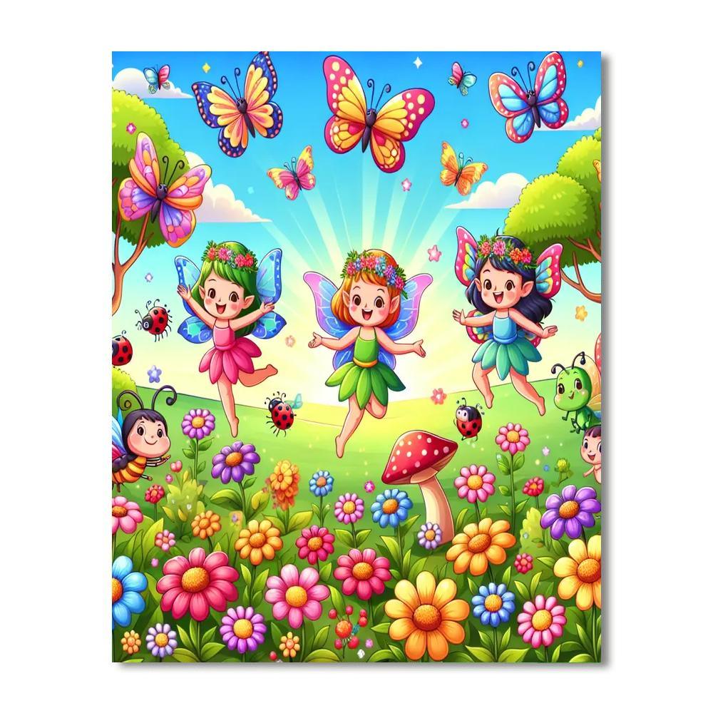 Magical Fairy Gardens Painting By Numbers Kit