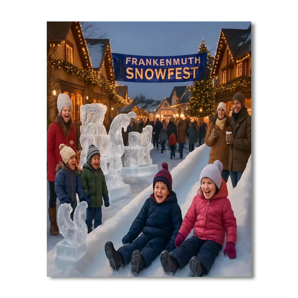 Frankenmuth Snowfest - Usa Paint By Numbers Kits