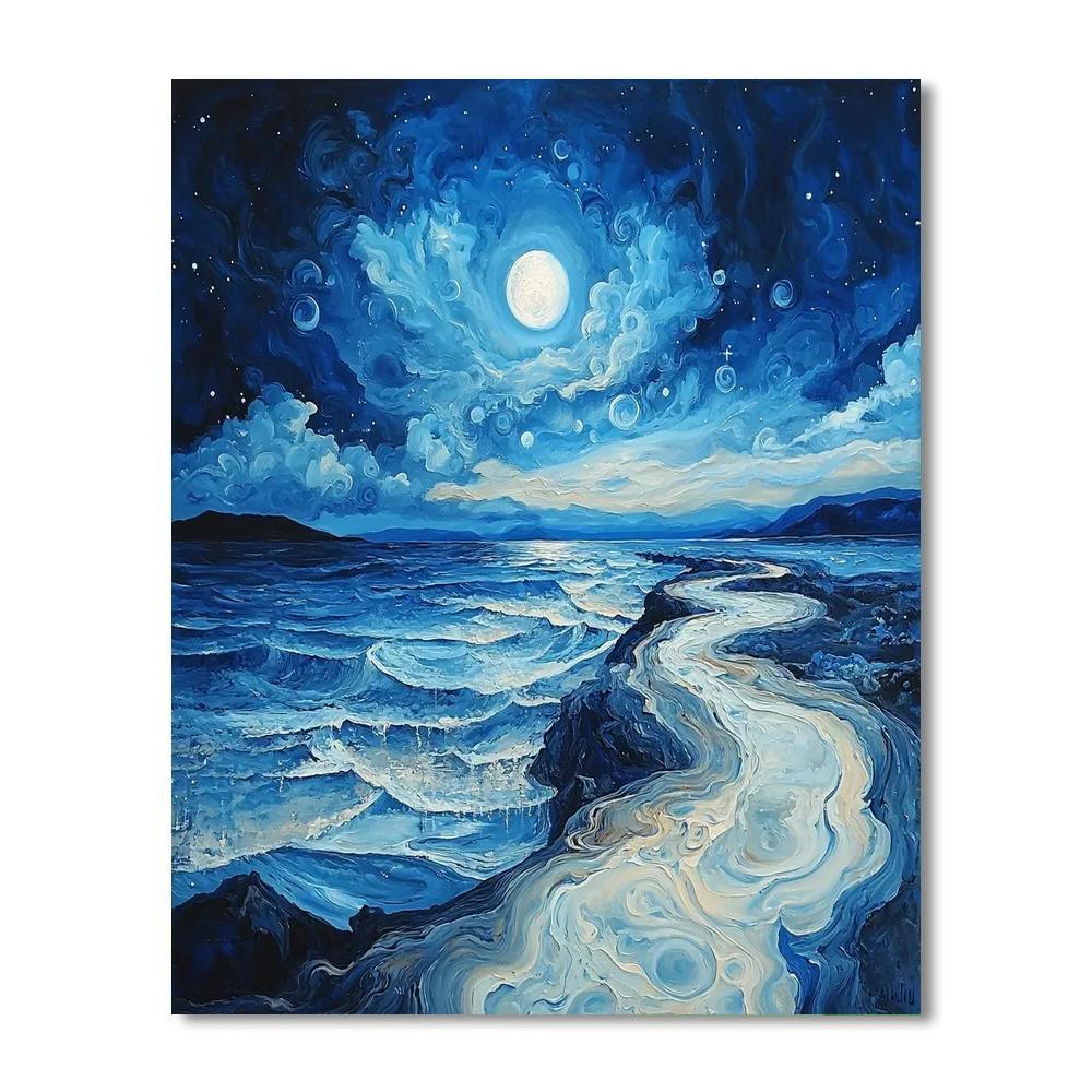 Salvador Dali Inspired Midnight Mirage  DIY Paint By Numbers