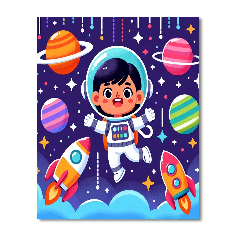 Artistic Adventures In Space Painting Number Kit