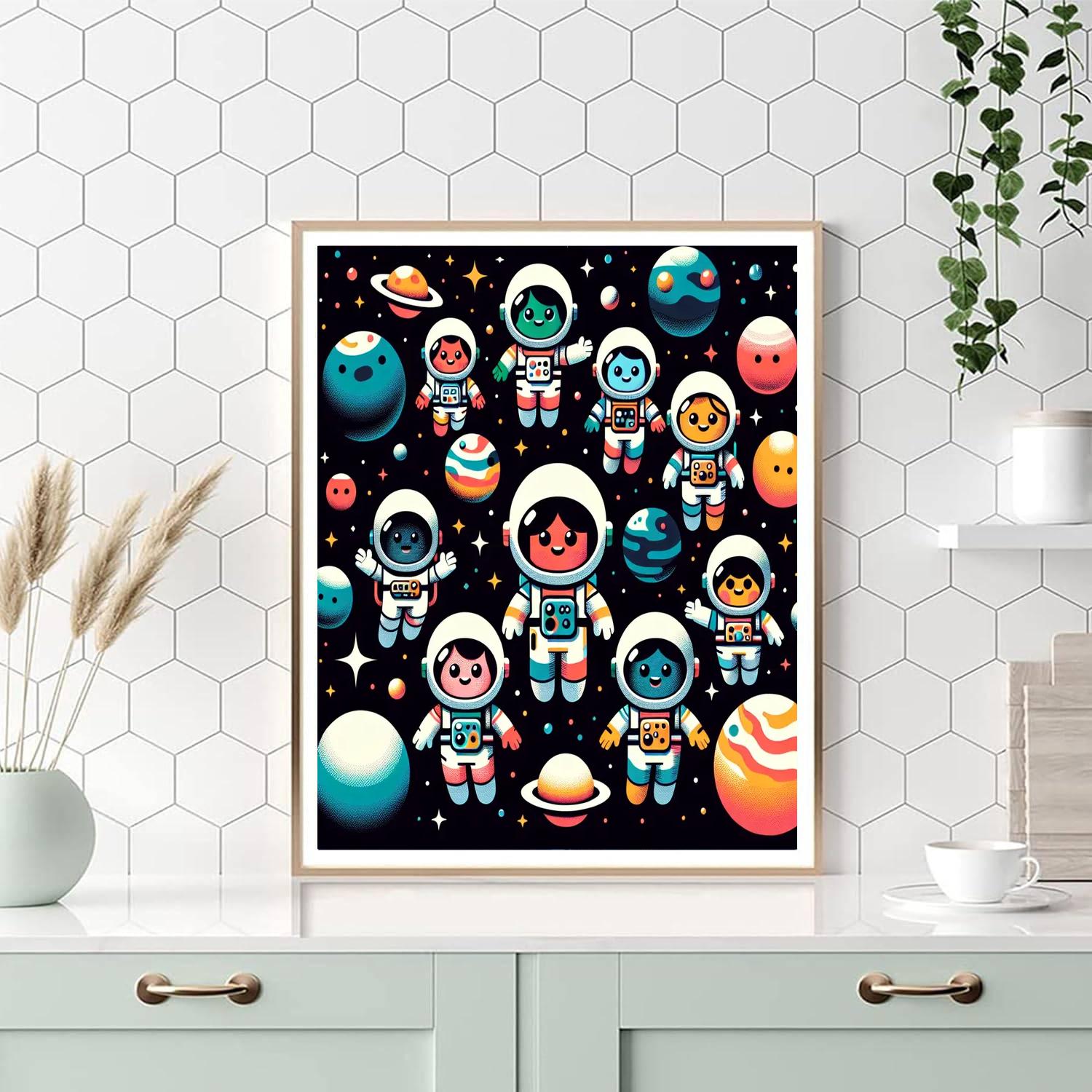 Space Explorer Voyage Numbered Painting Kits