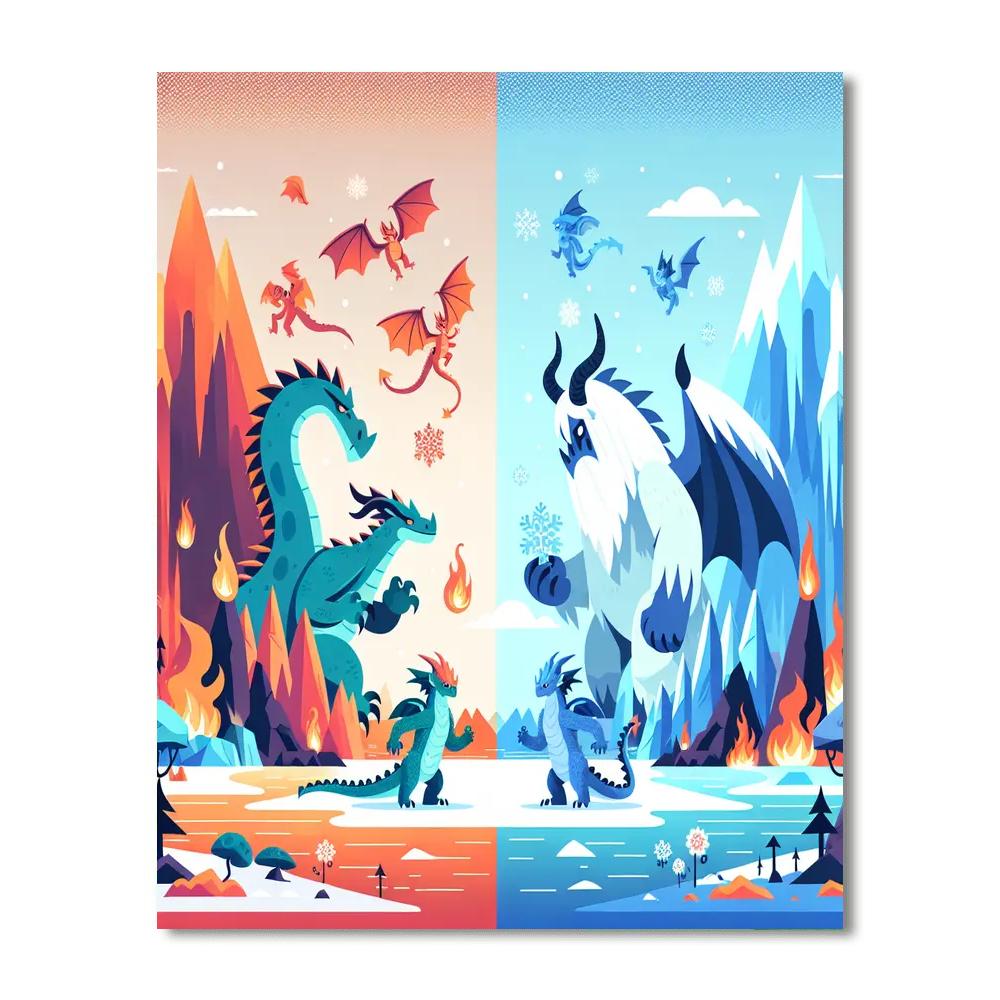 Kingdom Of Ice And Fire Numbered Painting Kits