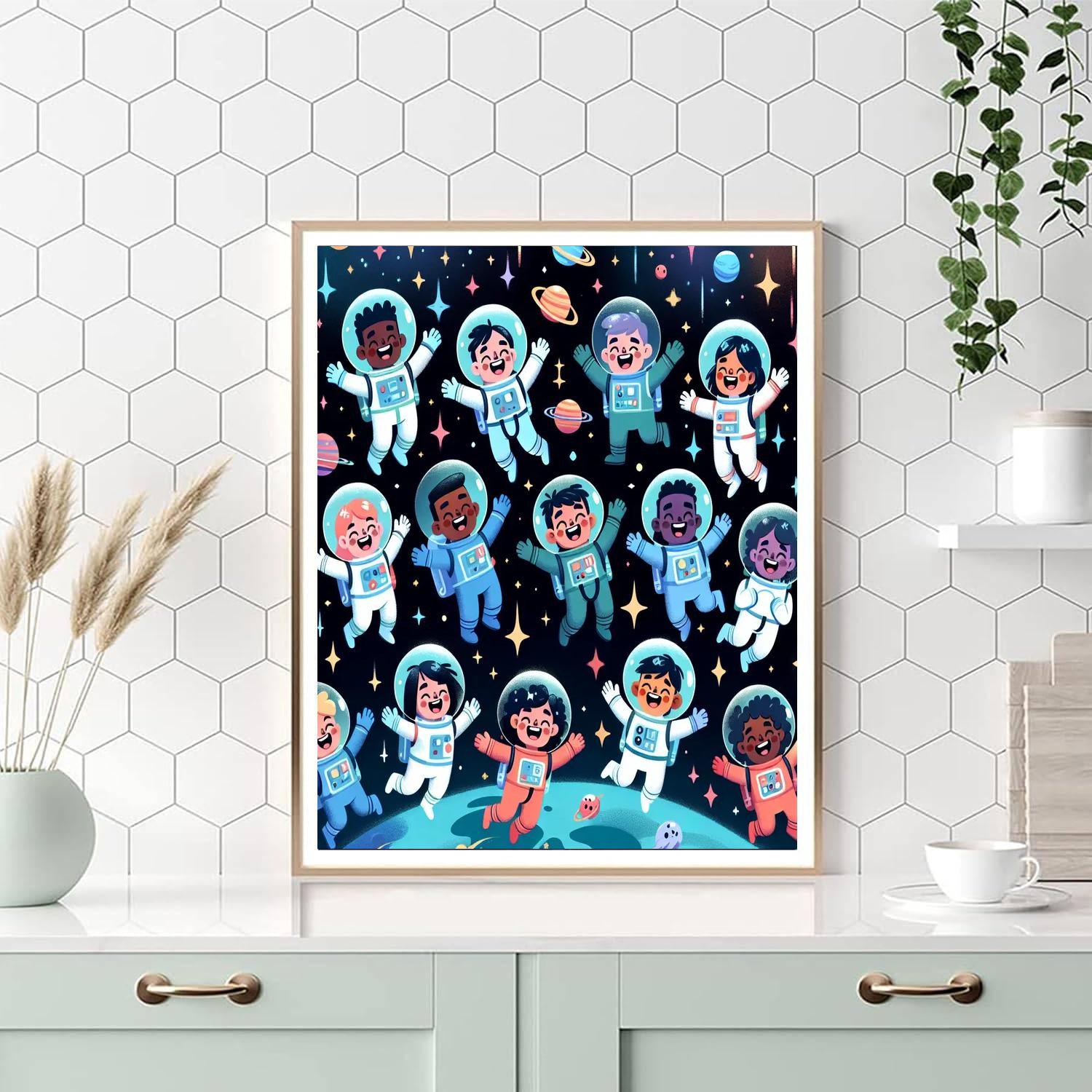 Whimsical Space Quest Paint By Numbers Kits