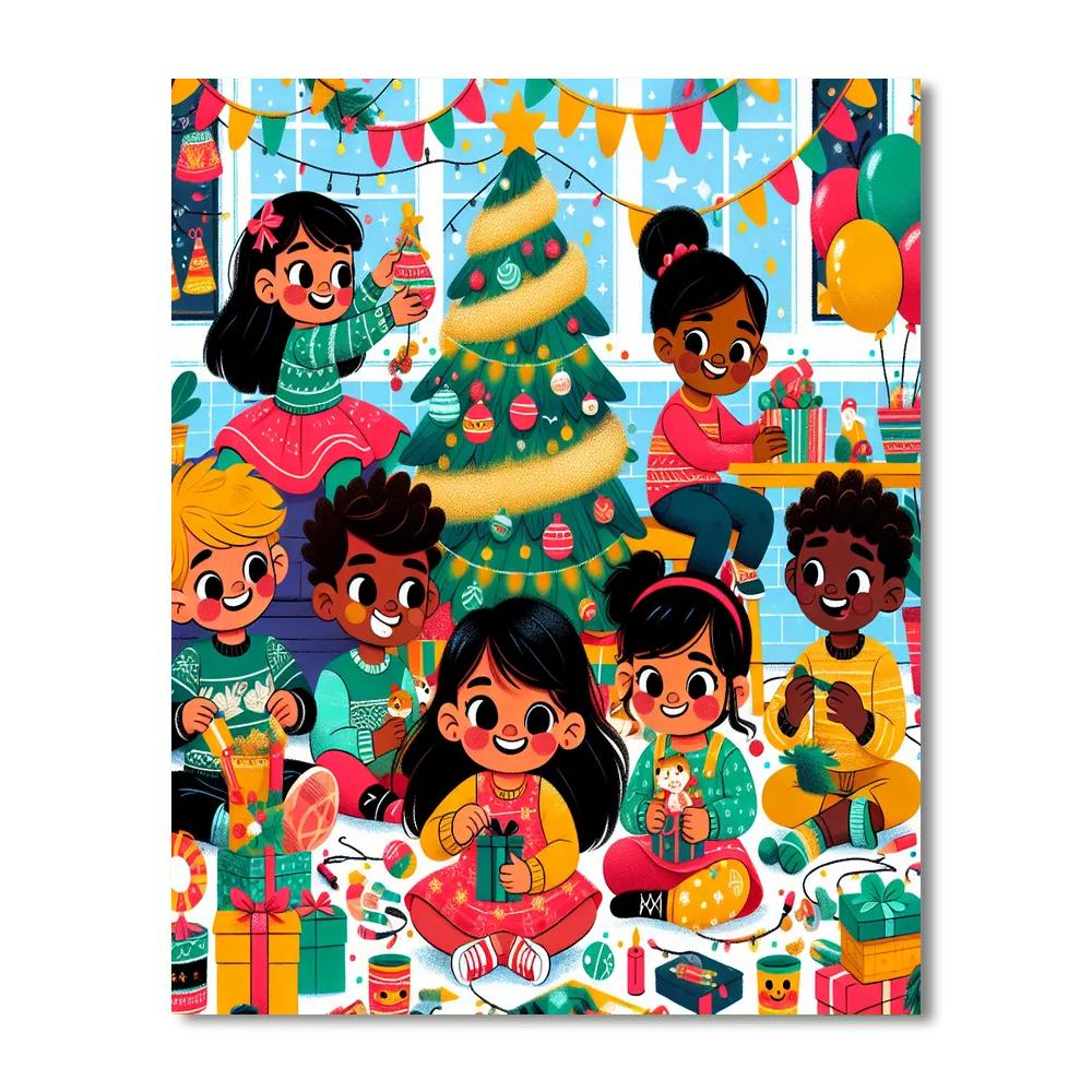 Exciting Holiday Adventure Painting By Numbers Kit