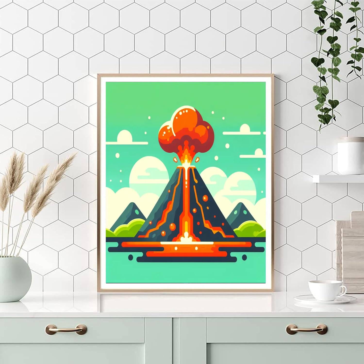 Lively Lava Paint By Numbers Kits
