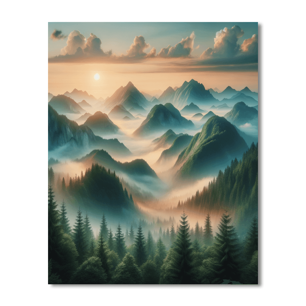 Mountain Melody Numbered Painting Kits