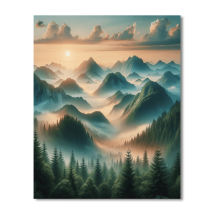 Mountain Melody Numbered Painting Kits