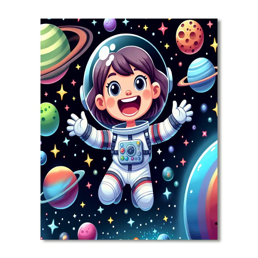 Cosmic Explorer's Diary Paint By Numbers Art