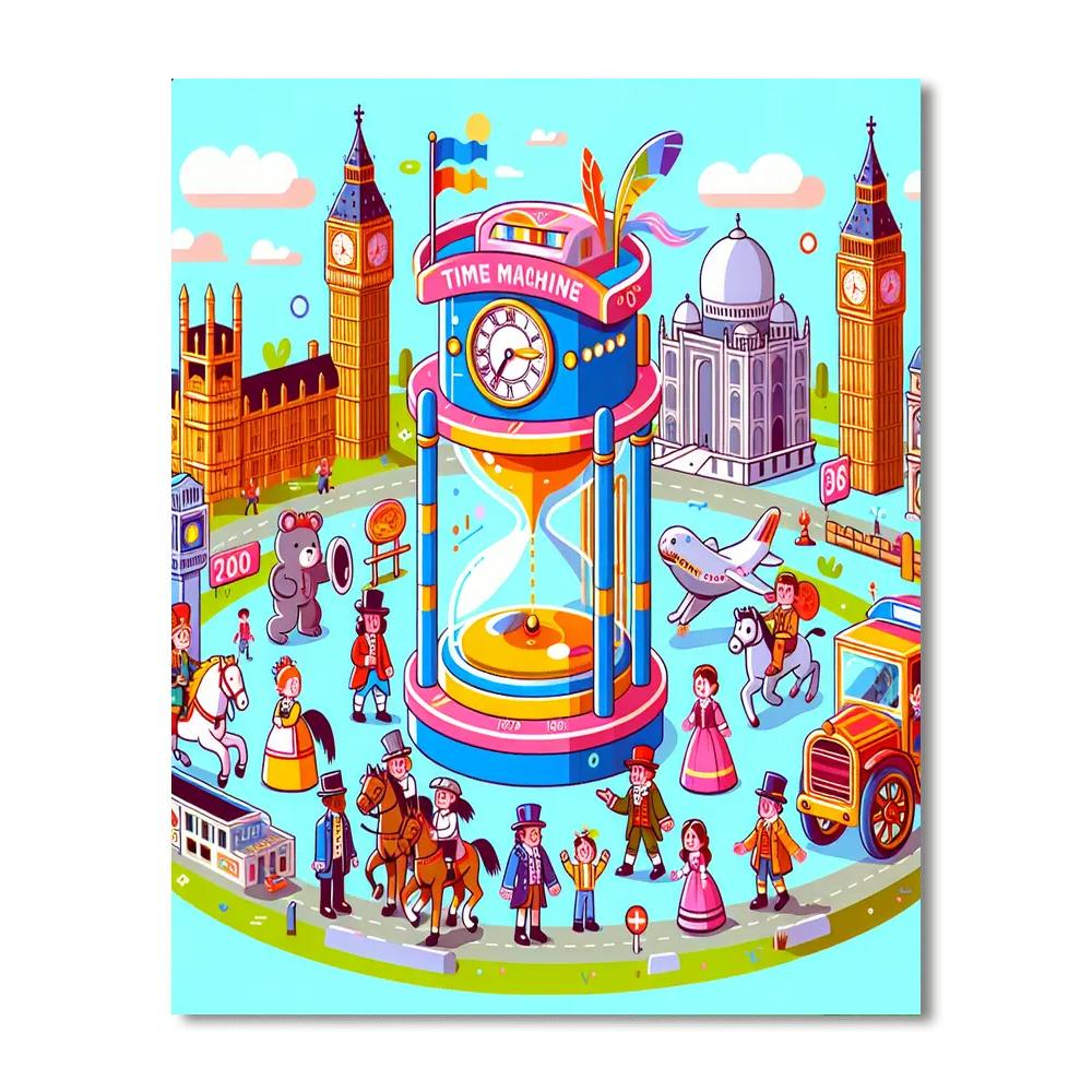 Time Machine Tales Number Painting