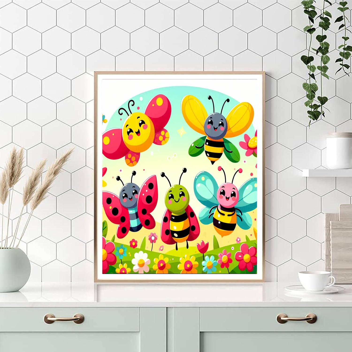 Brilliant Bugs Number Painting