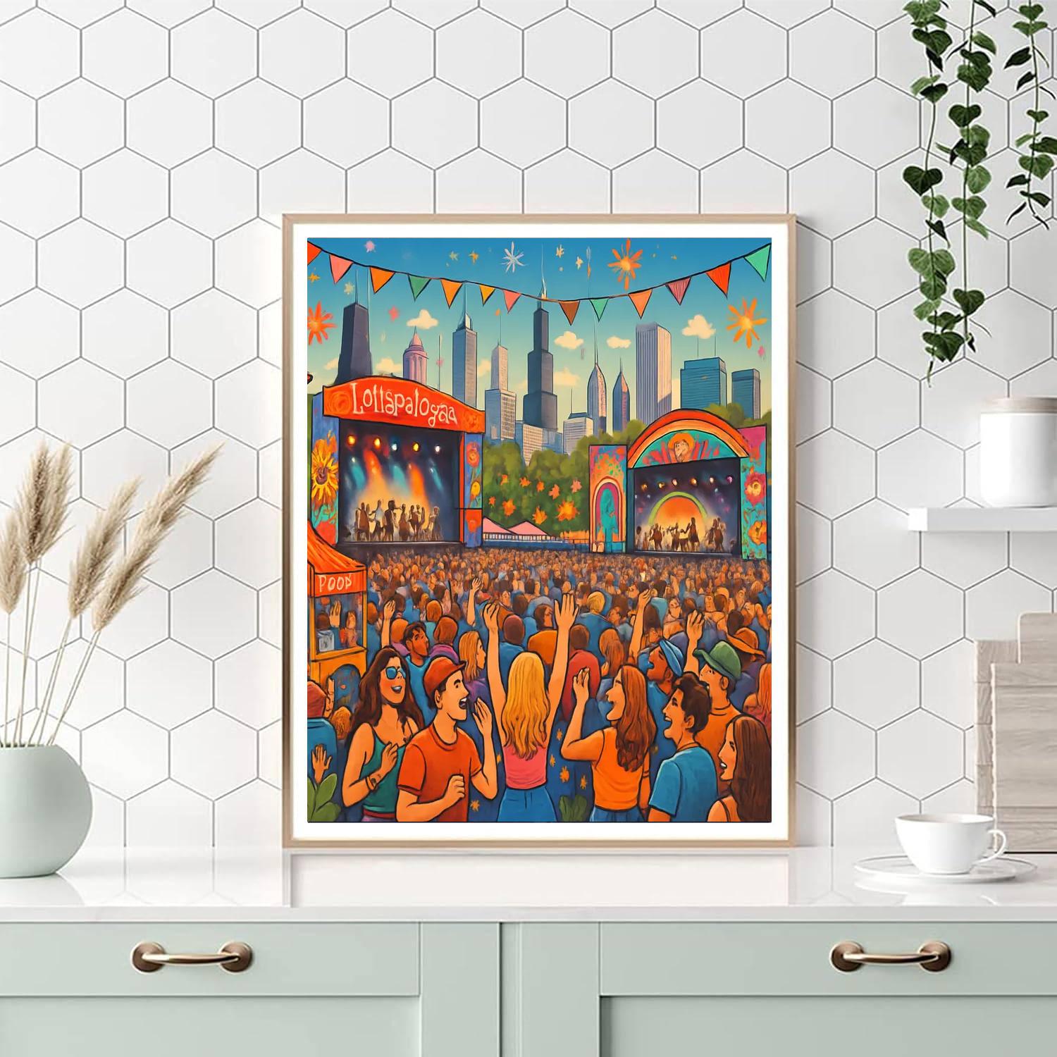 Lollapalooza - Chicago, United States Paint By Numbers Art