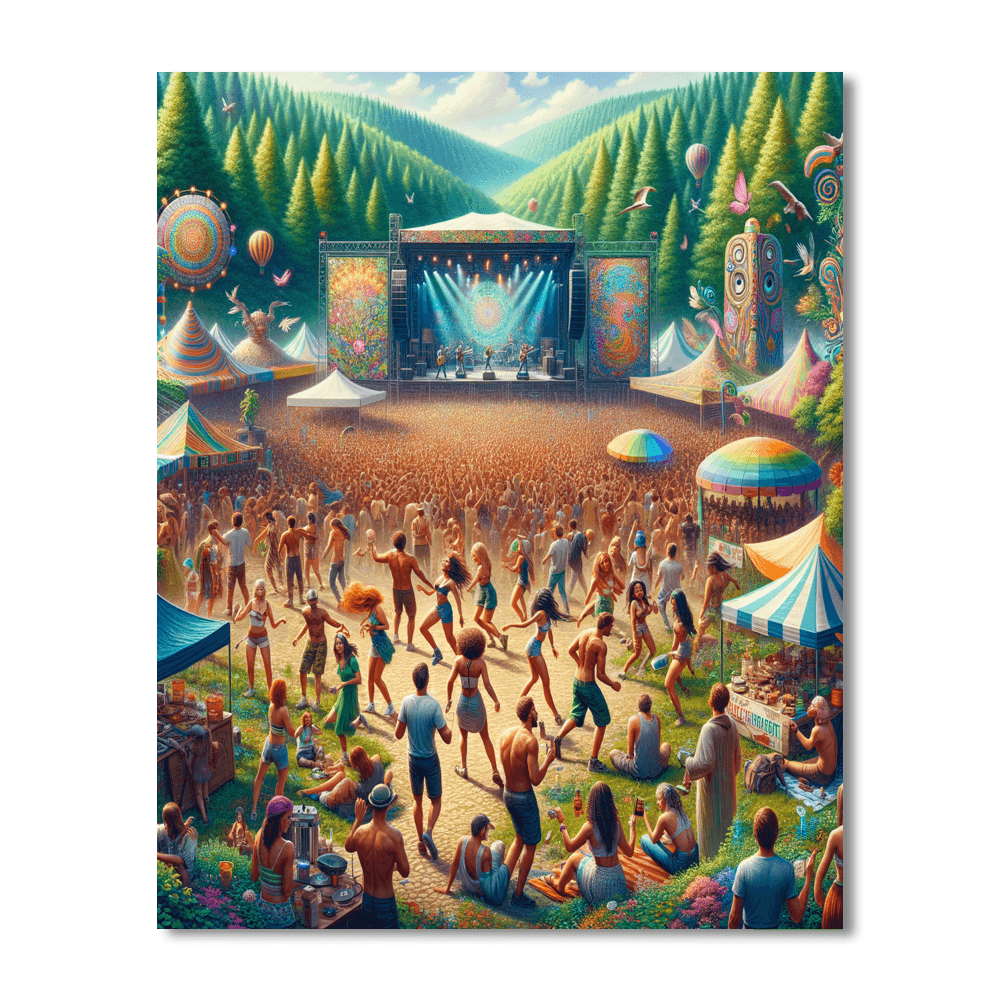 Rothbury Music Festival - United States Numbered Painting Kits