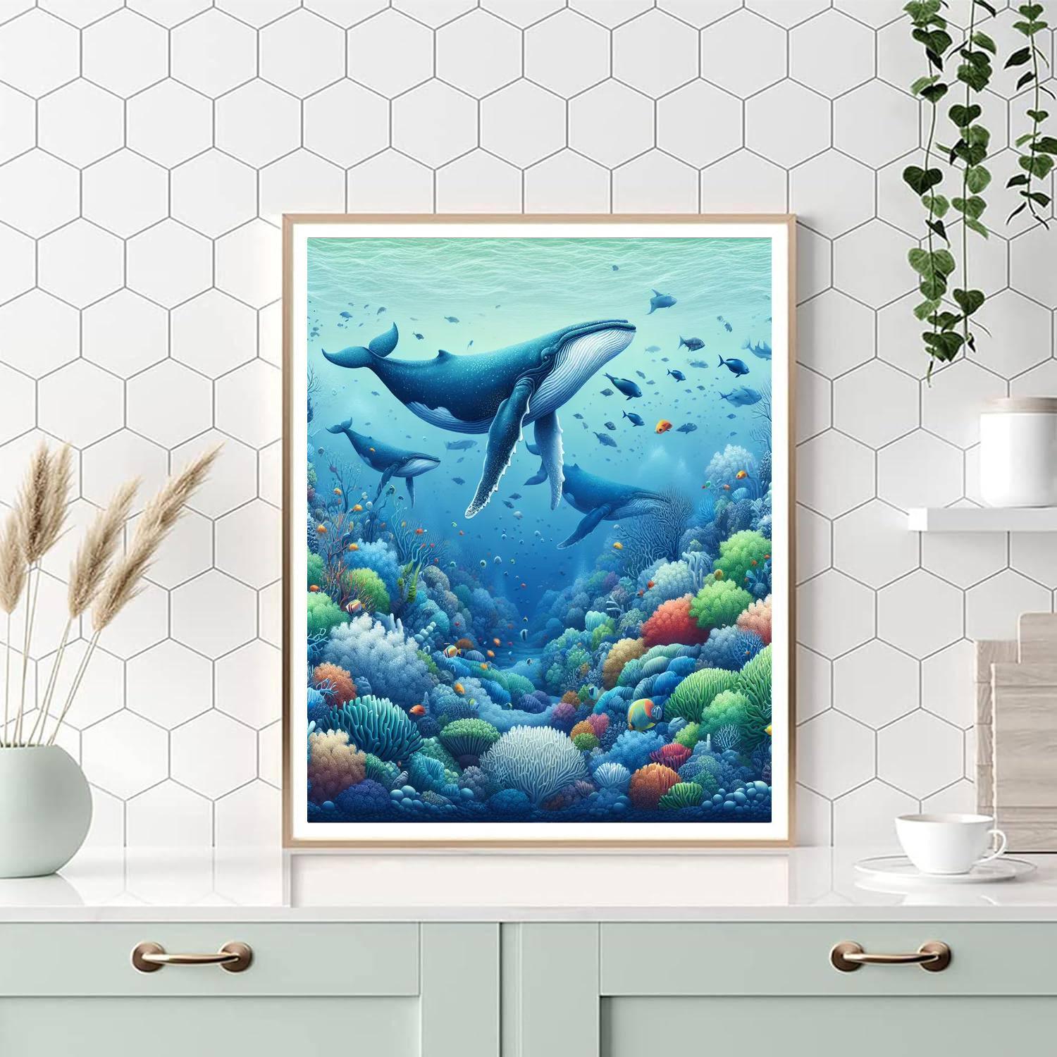 Ocean Adventure With Whales Paint By Numbers