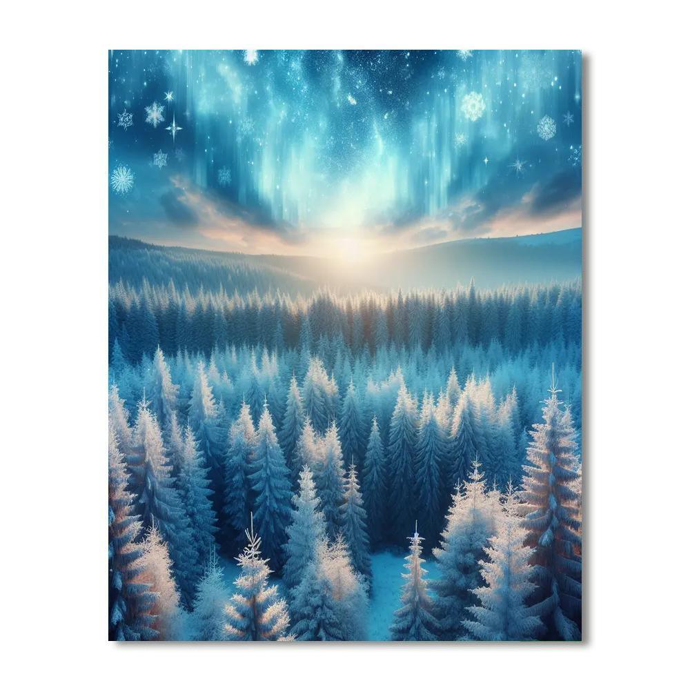 Winter Woodland Enchantment Numbered Painting Kits
