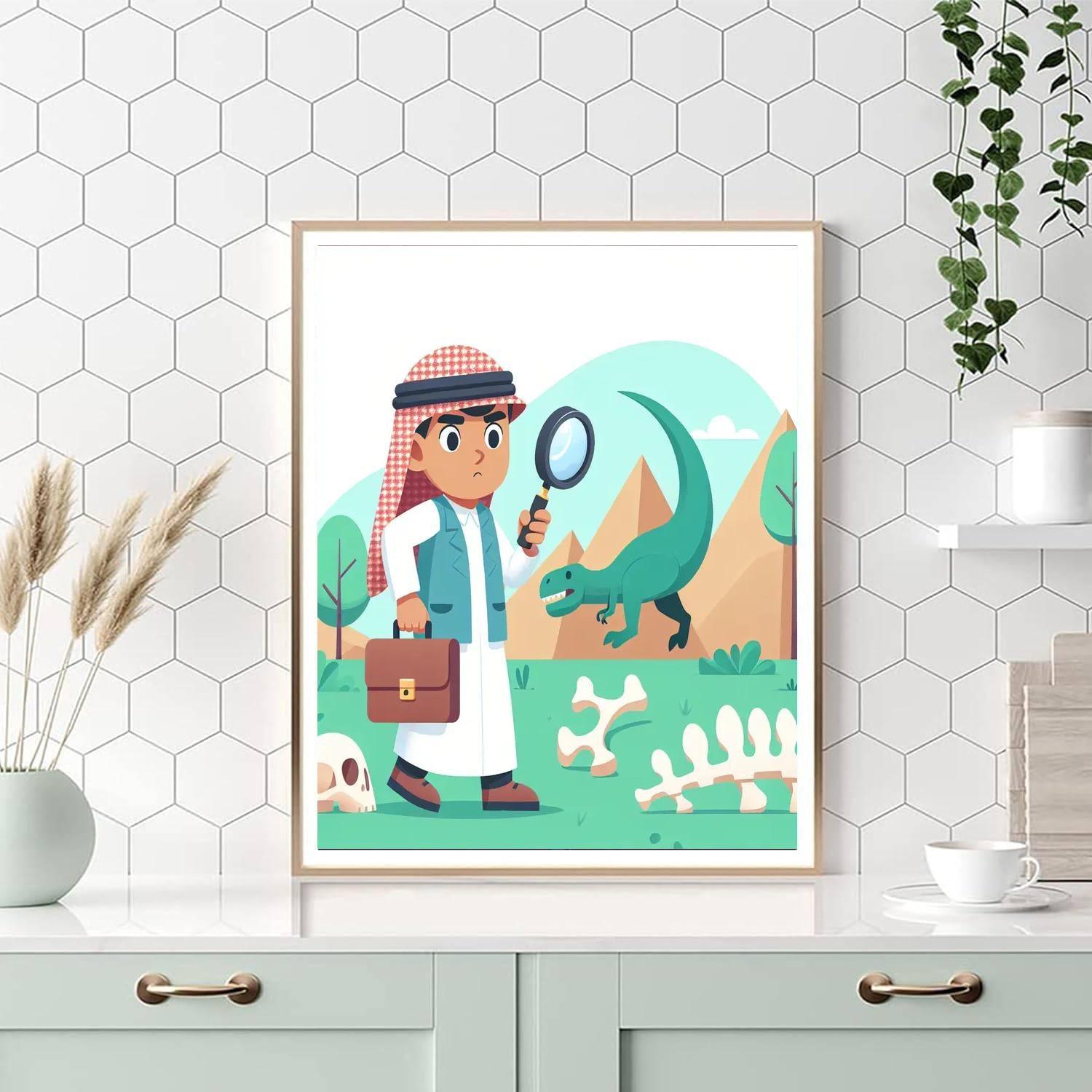 Dinosaur Detective Trail Paint By Color