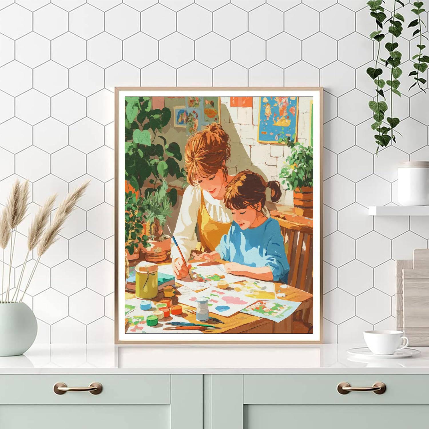 Mother's Day Card Crafting Paint By Numbers Kits