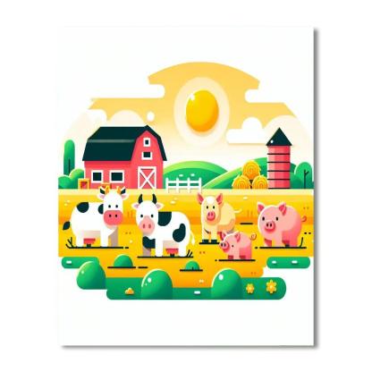 Animal Antics Farm Paint By Number