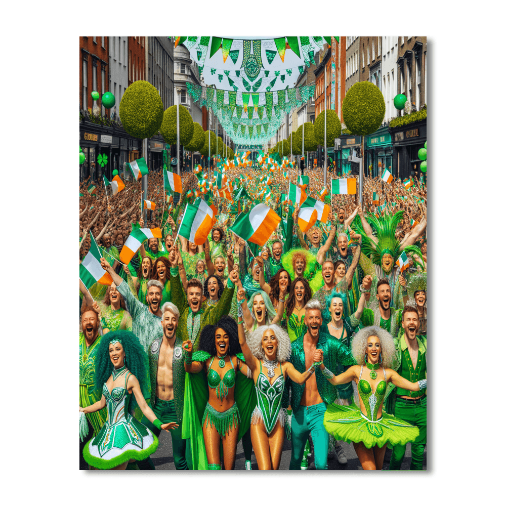 St. Patrick's Festival - Dublin Painting By Numbers Kit