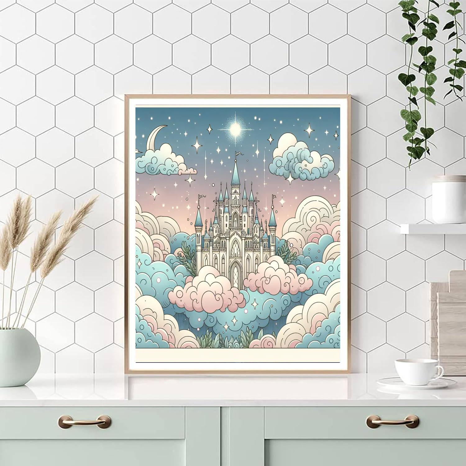 Cloud Castle Dreams Paint By Numbers Art