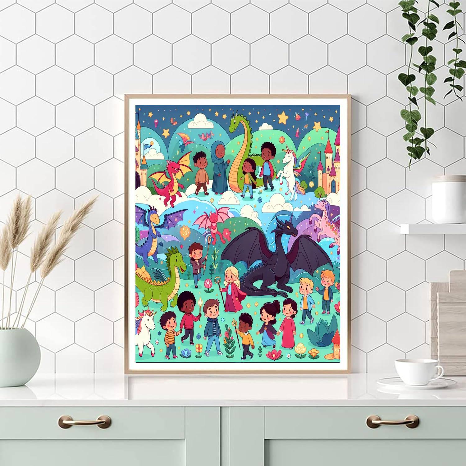 Mythical World Expedition Painting Number Kit