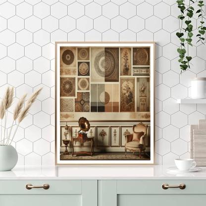 Vintage Elegance Reimagined Number Painting