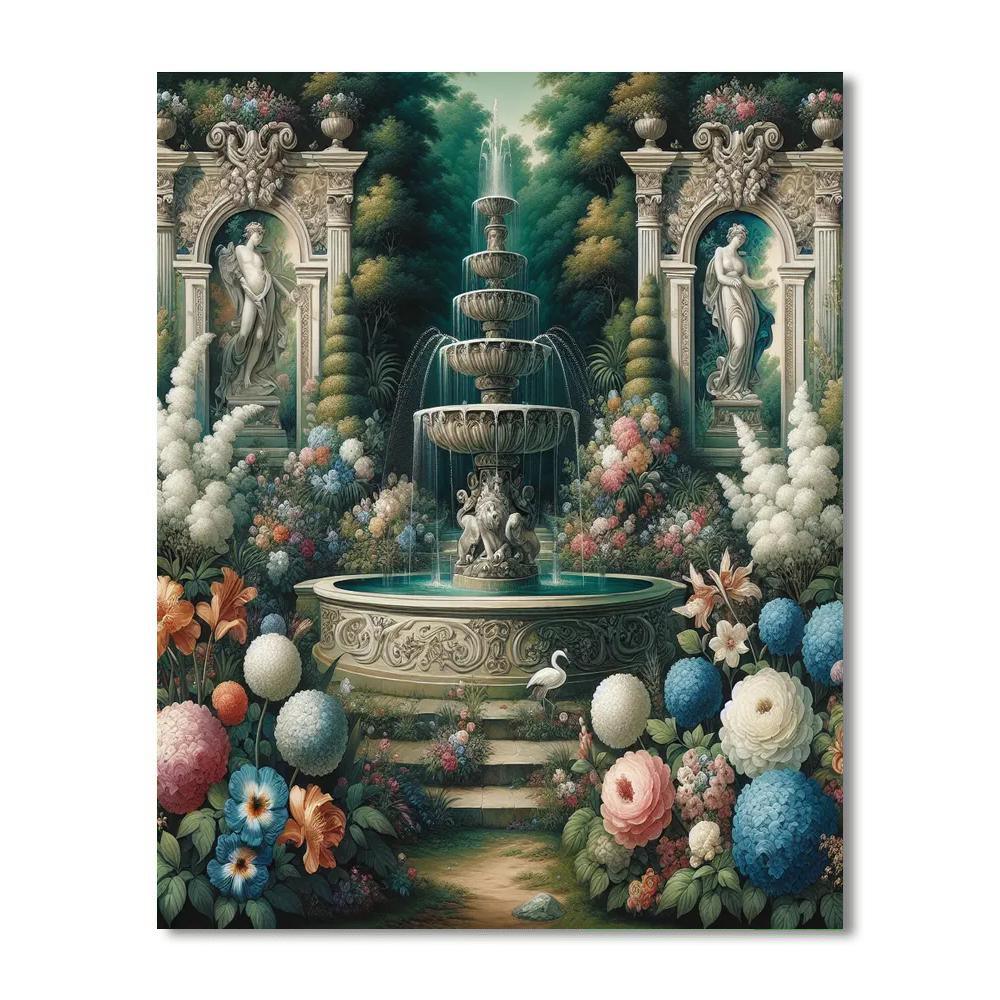 Classical Garden Delight Paint By Numbers