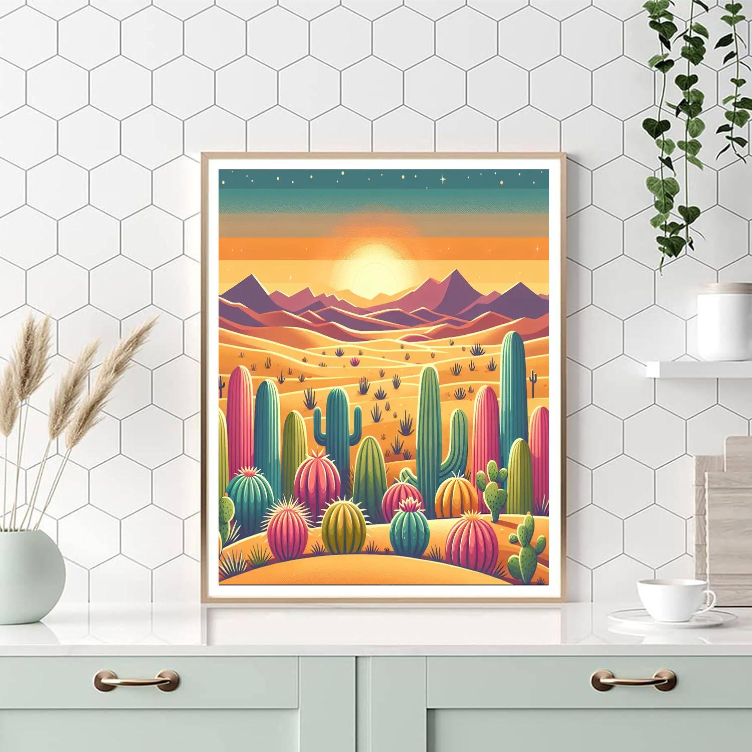 Dreamy Desert Scene Painting Number Kit