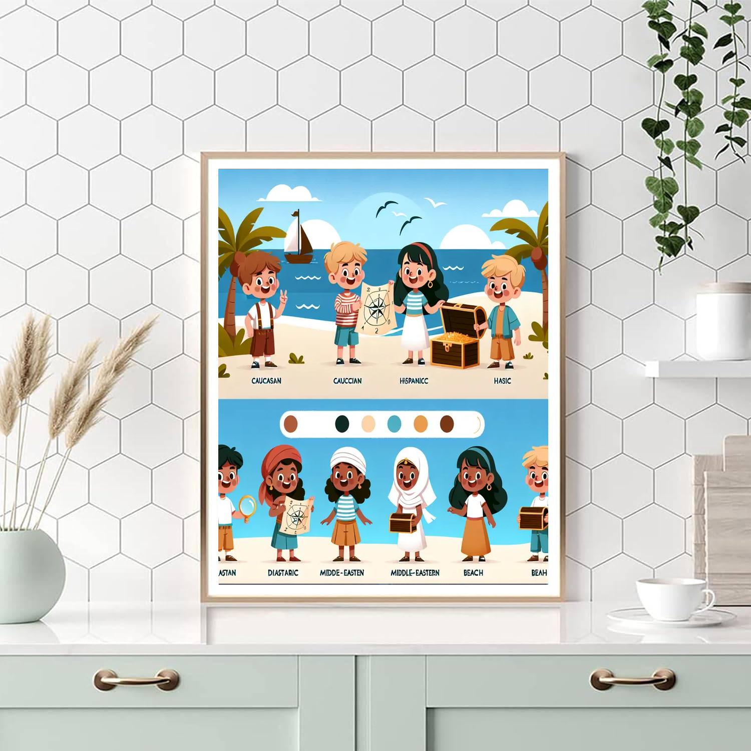 Treasure Hunt Painting Number Kit