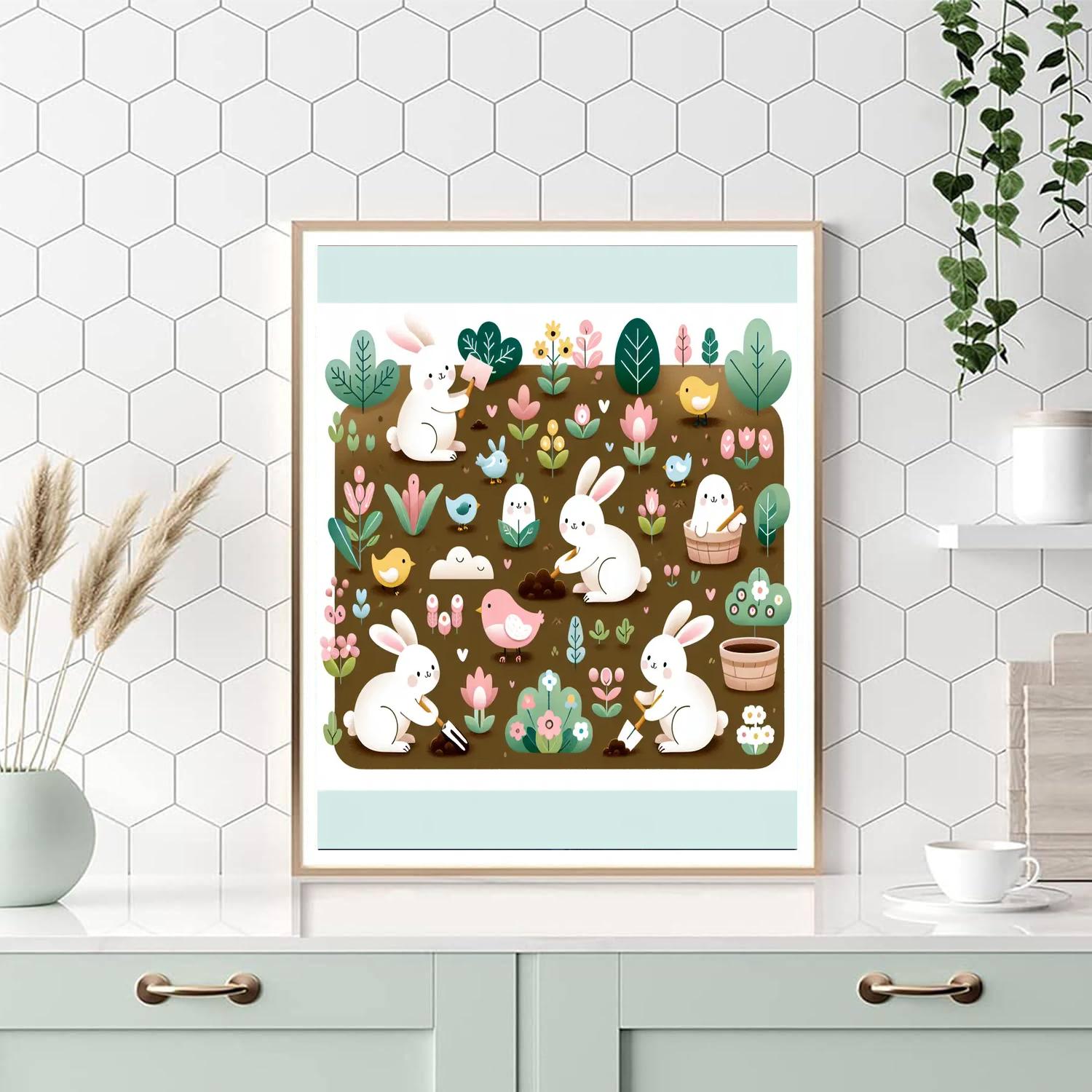 Garden Guardians Gathering Paint By Numbers Art
