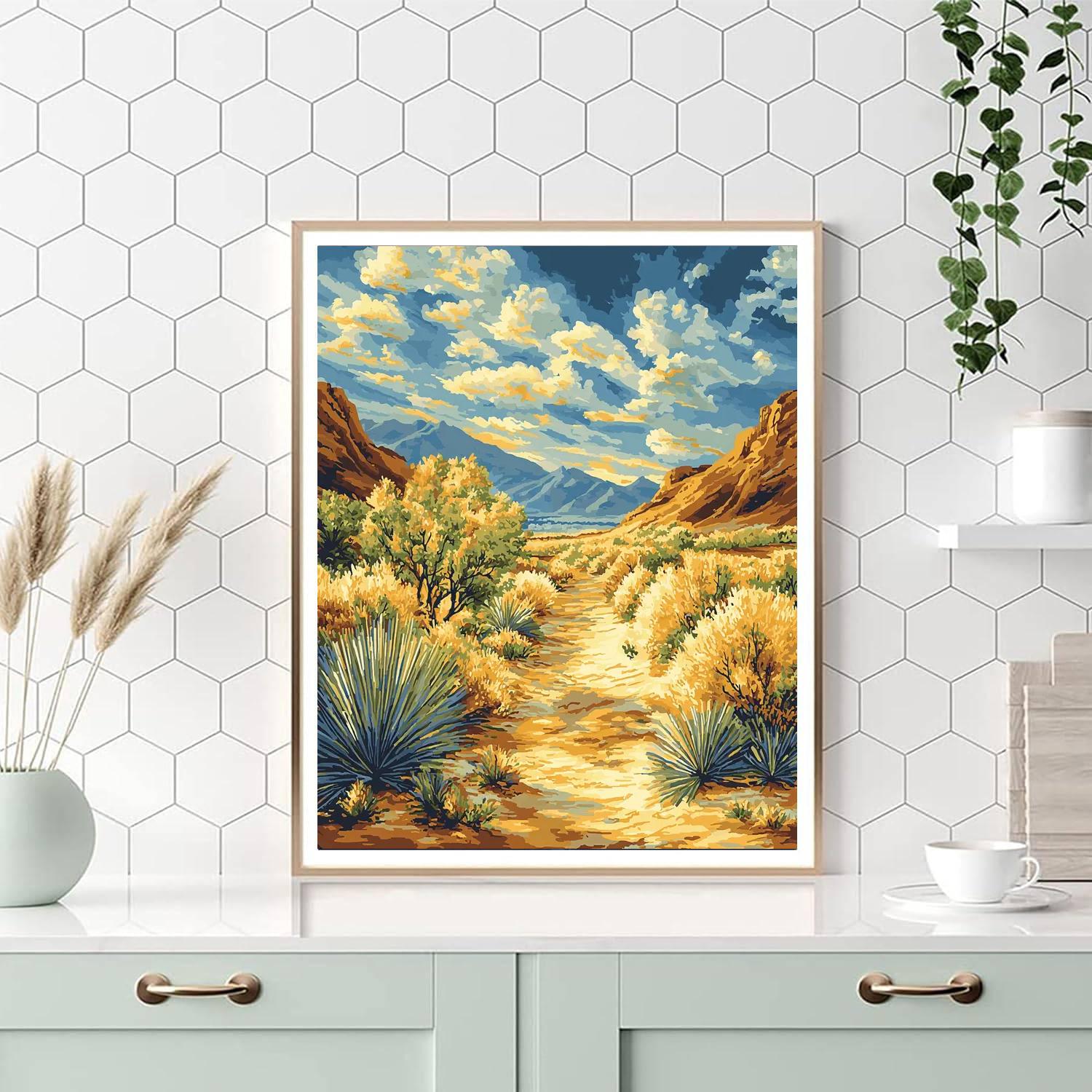 Georges Seurat Inspired Sunlit Oasis  Paint By Numbers Art