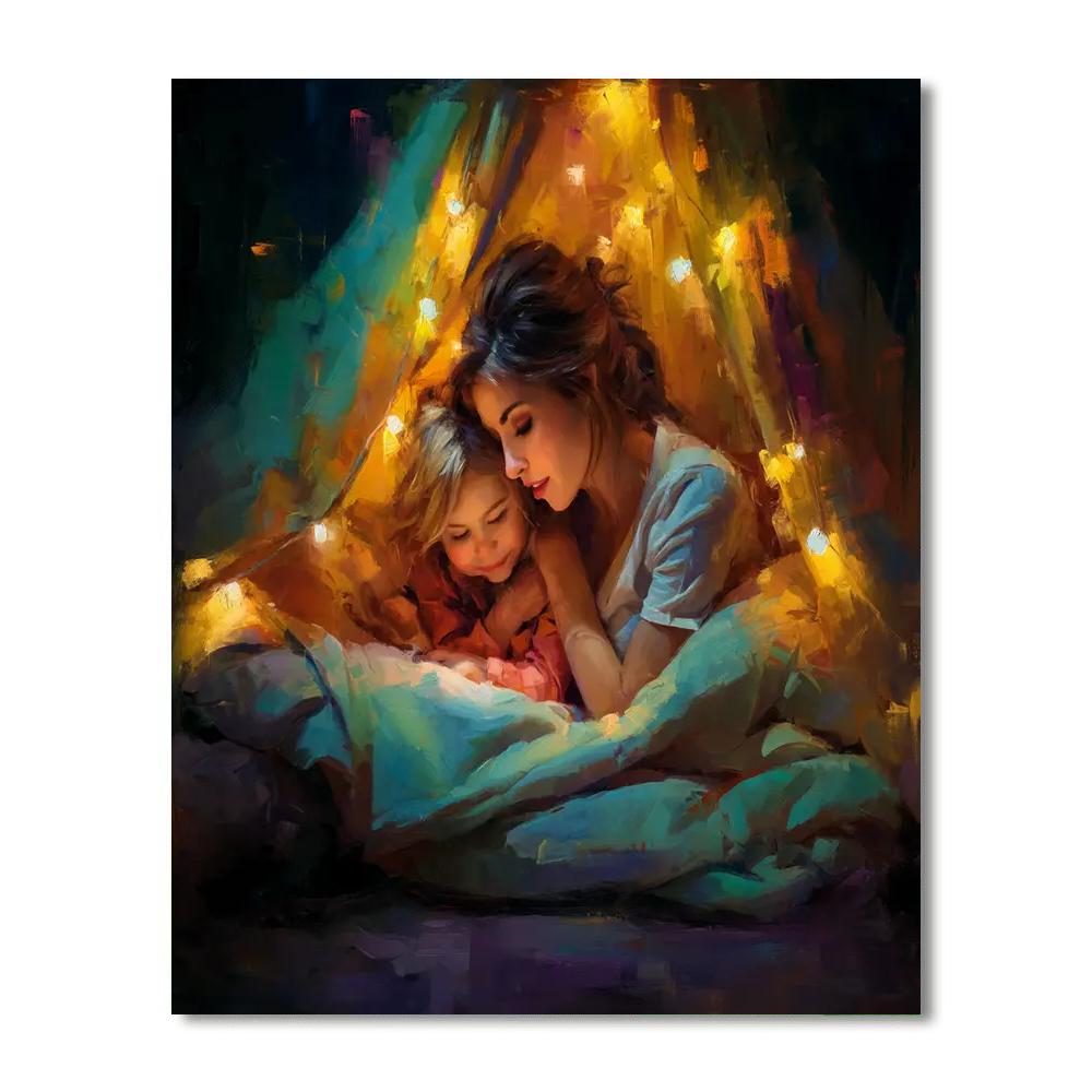 Cuddle Up With Mom Painting Number Kit