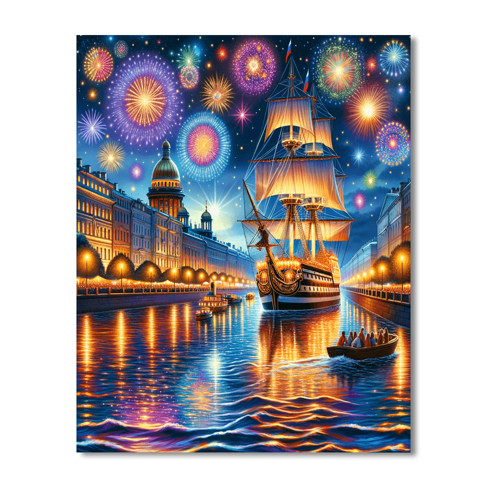 The White Nights Festival - Russia Numbered Painting Kits