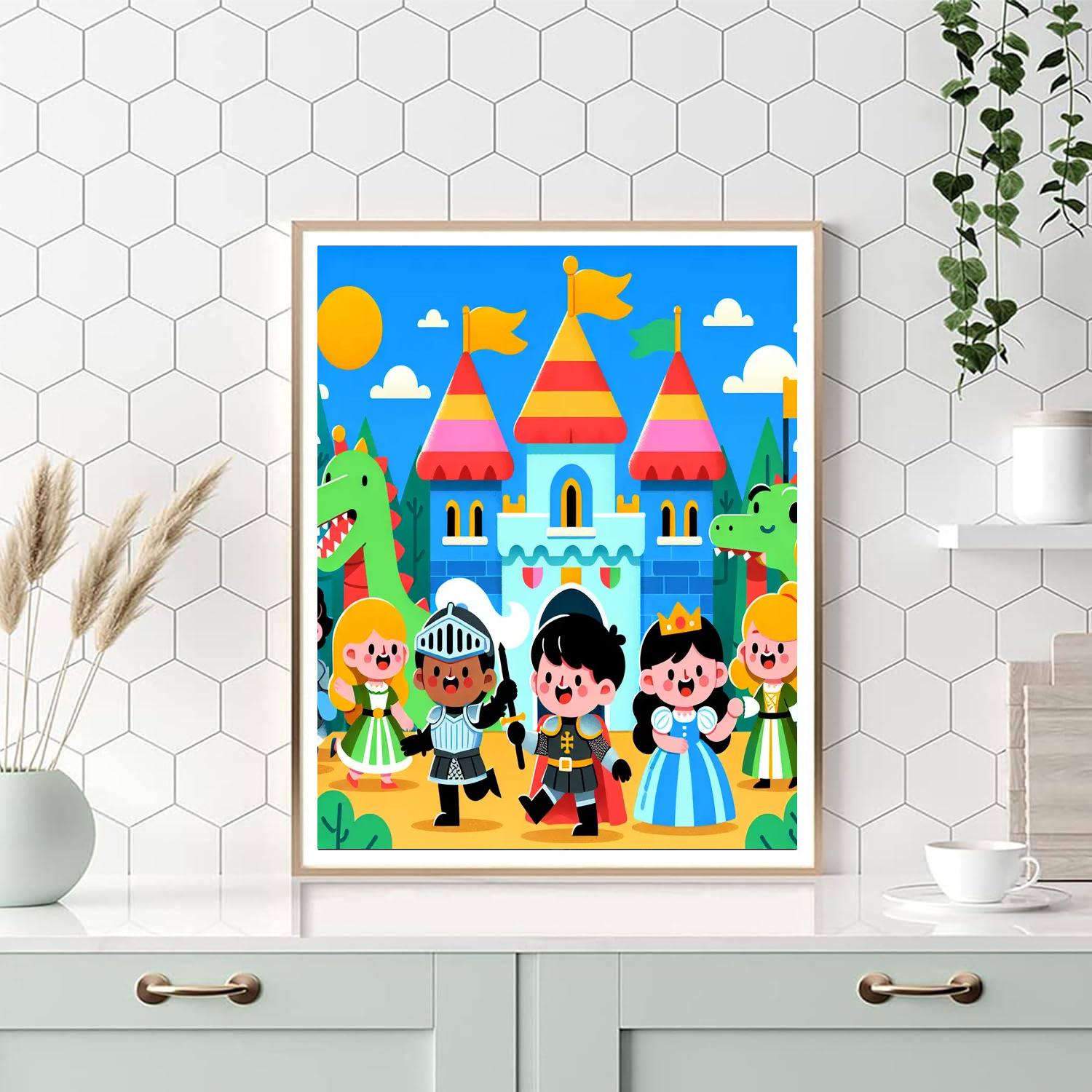 Creative Castle Quest Paint By Numbers Art