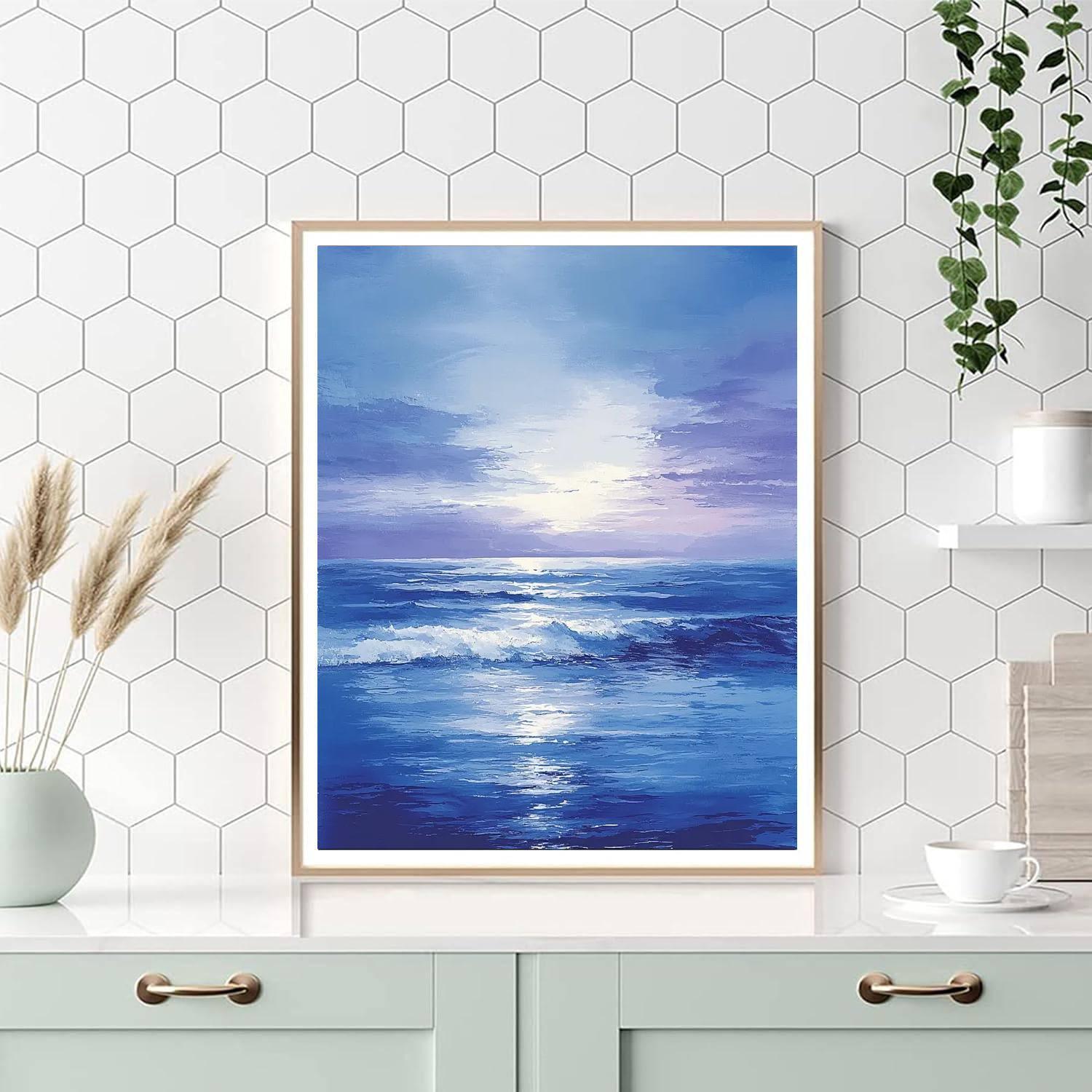 Hiroshige Inspired Echoes Of The Twilight Sea  Painting Number Kit