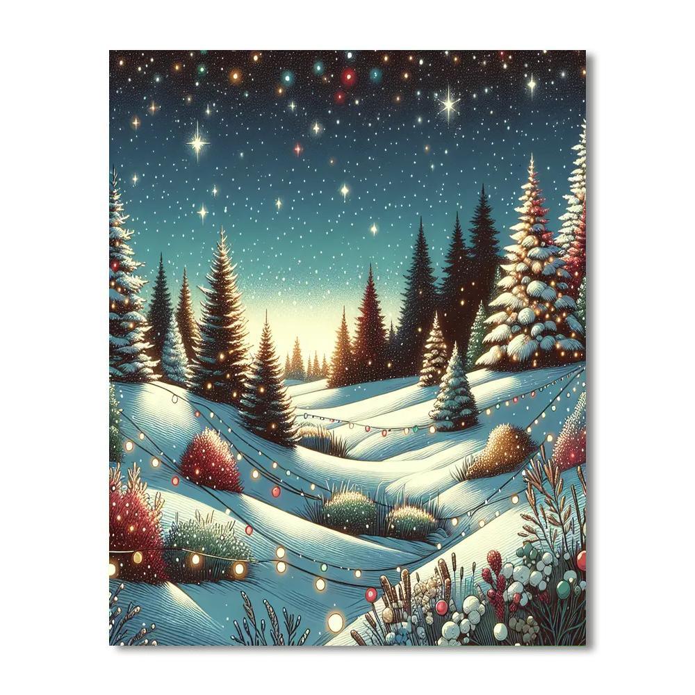 Christmas Eve Wonder Painting Number Kit