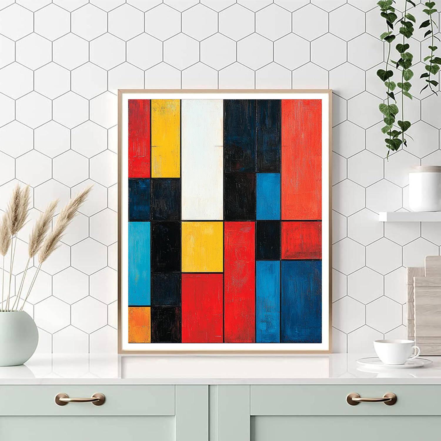 Piet Mondrian Inspired Kaleidoscope Patterns  Paint By Numbers